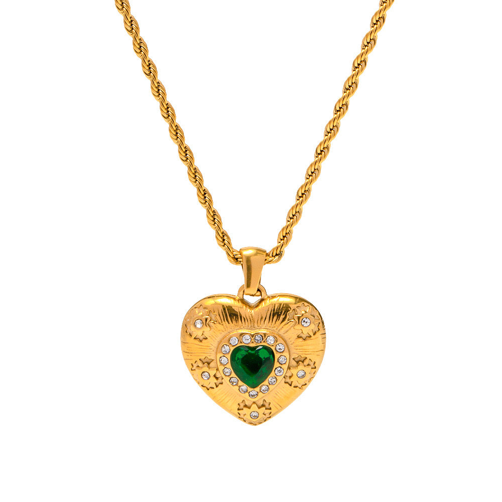 Medieval Heart Pendant Necklace